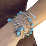 Damen-western-tuerkis-charm-armband-set-3