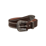 Damenwestern ledergürtel mit nieten - B-kaffee 100x3