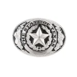 Der staat von texas western cowboy gürtelschnalle - silber Der staat von texas western cowboy gürtelschnalle - silber