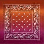Farbverlauf cowboy bandana mit cashew paisley muster - farbverlauf orange Farbverlauf cowboy bandana mit cashew paisley muster - farbverlauf orange