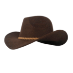 Filz cowboyhut mit geflochtenem band