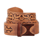 Geprägter leder western gürtel