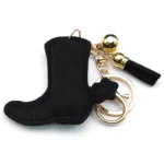 Gotisch-schwarzer-kristall-cowboystiefel-schluesselanhaenger-mit-strassstein-und-quaste-2