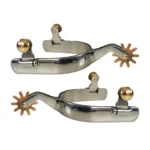 Gravierte western cowboy sporen für reittraining - frauen silber