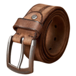 Herren lässiger western kuhleder gürtel mit metallschnalle