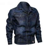 Herren-slim-fit-western-denim-jacke