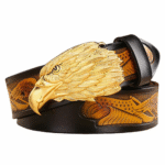 Herren western adler schnalle echtes leder gürtel