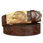 Herren western adler schnalle ledergürtel