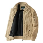 Herren western cord bomberjacke mit umgeklapptem kragen
