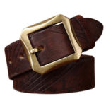 Herren western gürtel mit stift-schnalle aus echtem leder