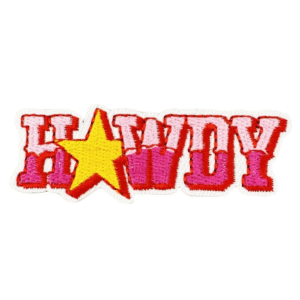 Howdy star cowboy bestickter aufnäher