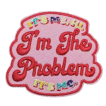 Ich bin das problem western bestickter aufnäher