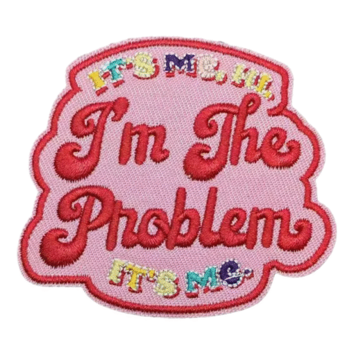 Ich bin das problem western bestickter aufnäher