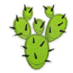 Kaktus cowboy bestickter aufnäher