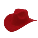 Kinder wollfilz cowboyhut - rot