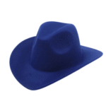 Kinder wollfilz cowboyhut - blau