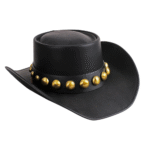 Leder western cowboyhut mit klassischen western details - style 2