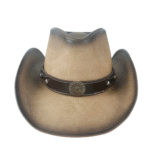 Lederwesternhut mit sunburst concho