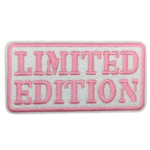 Limitierte edition pink western bestickter patch