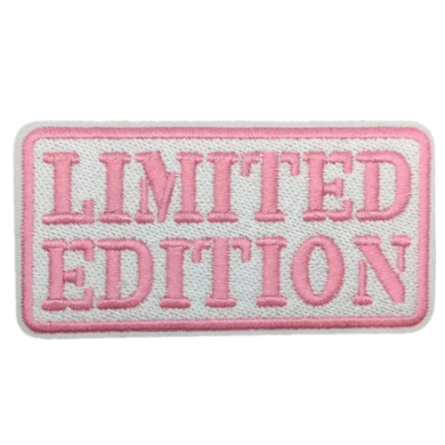 Limitierte edition pink western bestickter patch