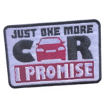 Nur noch ein auto western bestickter aufnäher