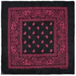 Paisley blumiger cowboy bandana - rosenrot