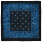 Paisley florales cowboy bandana - blau
