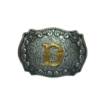 Personalisierte western-gürtelschnalle mit initiale - d Personalisierte western-gürtelschnalle mit initiale - d