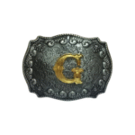 Personalisierte western-gürtelschnalle mit anfangsbuchstabe - g Personalisierte western-gürtelschnalle mit anfangsbuchstabe - g