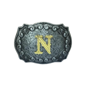 Personalisierte western-gürtelschnalle mit n