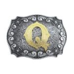 Personalisierte western-gürtelschnalle mit anfangsbuchstabe - q Personalisierte western-gürtelschnalle mit anfangsbuchstabe - q
