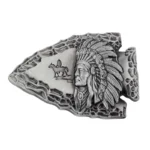 Pfeilspitze indianerhäuptling gürtelschnalle