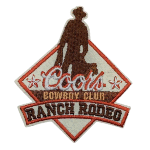 Ranch rodeo cowboy club bestickter aufnäher
