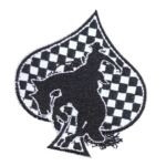 Rodeo spaten western bestickter aufnäher