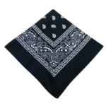 Schwarzes western paisley bandana