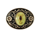 Skorpion western cowboy gürtelschnalle - gelb