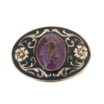 Skorpion western cowboy gürtelschnalle - lila