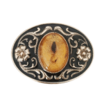 Skorpion western cowboy gürtelschnalle - orange