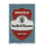 Smith & wesson shield cowboy wandplatte - 16x12inch 40x30cm