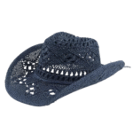 Strohcowboyhut mit offenem flechtmuster