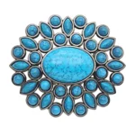 Türkisfarbene ovale westerngürtel schnalle mit edelstein Türkisfarbene ovale westerngürtel schnalle mit edelstein