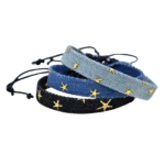 Verstellbares western denim wrap armband für damen