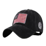 Western amerikanische flaggenmütze bestickt verstellbar - schwarz Western amerikanische flaggenmütze bestickt verstellbar - schwarz