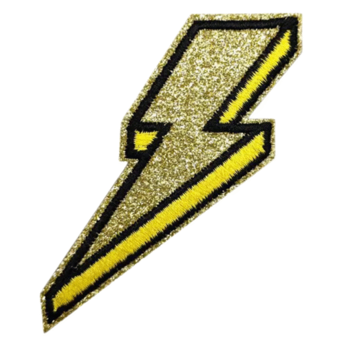 Western blitz bestickter aufnäher