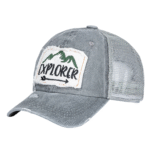 Western explorer amerikanische cap mit mesh-rücken und verstellbarem riemen