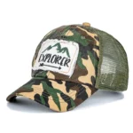 Western explorer amerikanische cap mit mesh-rücken und verstellbarem riemen - camouflage