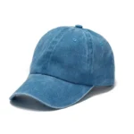 Western gewaschener denim amerikanische cap verstellbar - lake blue