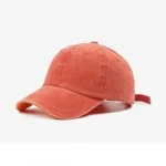 Western gewaschener denim amerikanische cap verstellbar - orange