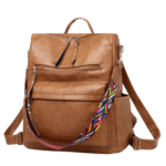 Western leder rucksack mit farbigem gurt Western leder rucksack mit farbigem gurt