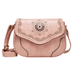Western leder umhängetasche mit ausgestanztem floralen design Western leder umhängetasche mit ausgestanztem floralen design